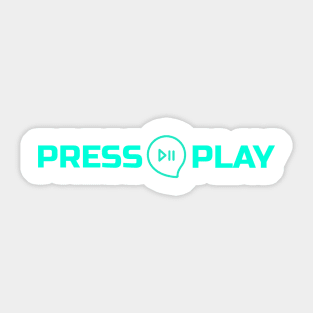 Press Play Sticker